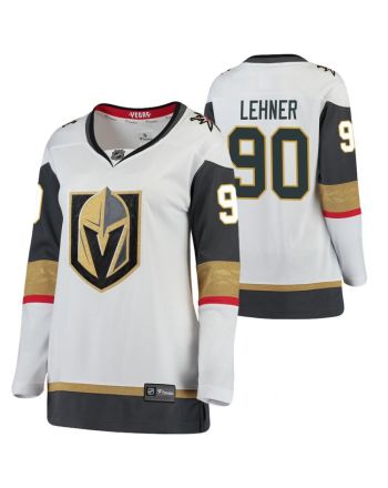 Women Vegas Golden Knights Robin Lehner 90 Away White Breakaway Player Jersey Jersey