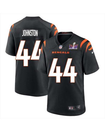 Clay Johnston 44 Cincinnati Bengals Super Bowl LVIII Men Home Limited Jersey - Black