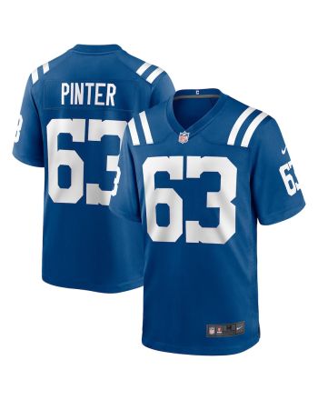 Danny Pinter 63 Indianapolis Colts Men Game Jersey - Royal