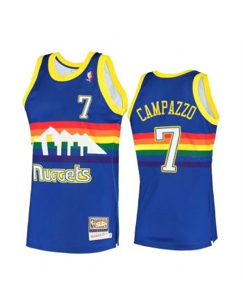 Men's Facundo Campazzo 7 Denver Nuggets Hardwood Classics Jersey Blue