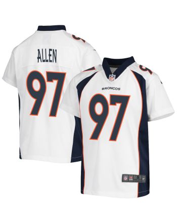 Zach Allen 97 Denver Broncos Game Youth Jersey - White