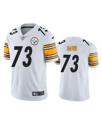 Pittsburgh Steelers Carlos Davis 73 White Vapor Untouchable Limited Jersey