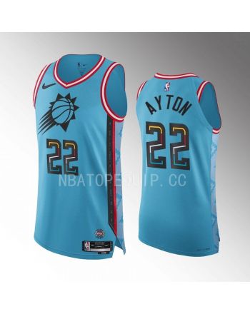 Phoenix Suns Deandre Ayton 22 Turquoise Jersey 2022-23 City Edition