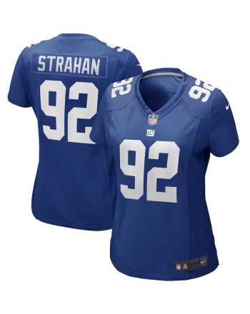 Michael Strahan 92 New York Giants Women Game Retired Jersey - Royal