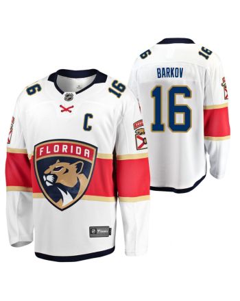 Florida Panthers Aleksander Barkov 16 2023 Jersey White Away Jersey Jersey