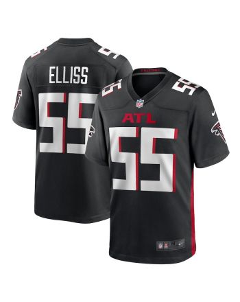 Kaden Elliss 55 Atlanta Falcons Men's Team Game Jersey - Black