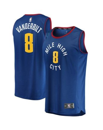 Jarred Vanderbilt Denver Nuggets Fast Break Player Jersey - Statement Edition - Blue