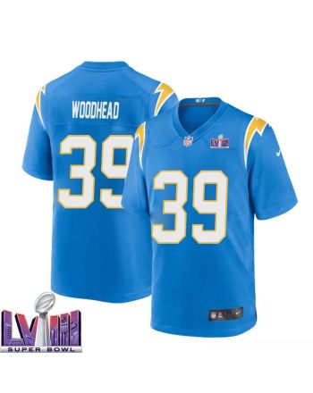 Danny Woodhead 39 Los Angeles Chargers Super Bowl LVIII Men Home Game Jersey - Powder Blue