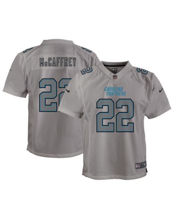 Christian McCaffrey 22 Carolina Panthers Youth Atmosphere Game Jersey - Gray