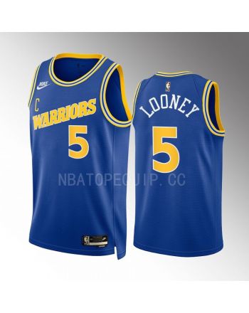 Golden State Warriors Kevon Looney 4 2022-23 Classic Edition Blue Men Jersey Swingman