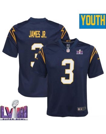 Derwin James Jr. 3 Los Angeles Chargers Super Bowl LVIII YOUTH Alternate Game Jersey - Navy