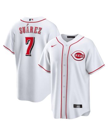 Eugenio Suarez 7 Cincinnati Reds Home Men Jersey - White