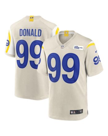 Aaron Donald 99 Los Angeles Rams Game Jersey - Bone