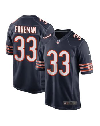 D’onta Foreman 33 Chicago Bears Men Game Jersey - Navy