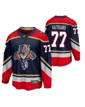 Florida Panthers 77 Frank Vatrano 2023 Reverse Retro Blue Special Edition Jersey Jersey