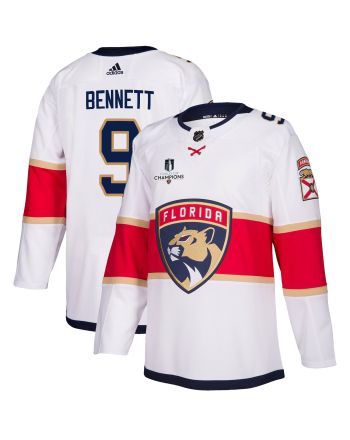 Florida Panthers Sam Bennett 9 Away 2023 Stanley Cup Champions Breakaway Men Jersey - White