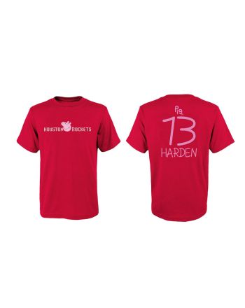 James Harden 13 Houston Rockets Pig Print T-Shirt - Red