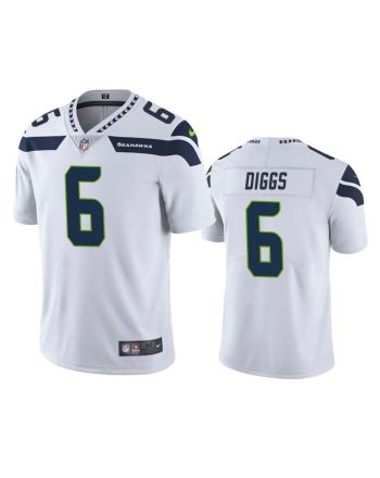 Quandre Diggs 6 Seattle Seahawks White Vapor Limited Jersey