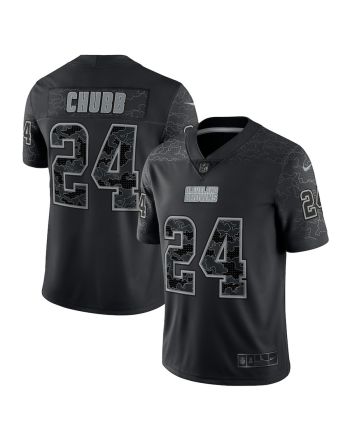 Nick Chubb 24 Cleveland Browns RFLCTV Limited Jersey - Black