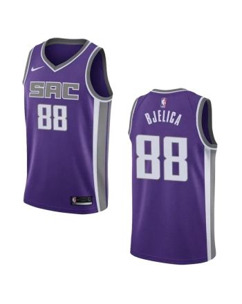 Men's Sacramento Kings 88 Nemanja Bjelica Icon Swingman Jersey - Purple