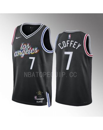 Los Angeles Clippers Amir Coffey 7 2022-23 City Edition Black Jersey Swingman