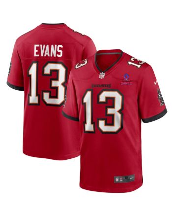 Mike Evans 13 Tampa Bay Buccaneers 2024 Pro Bowl Patch Game Men Jersey - Red