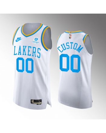 Los Angeles Lakers Custom 00 White Jersey 2022-23 Classic Edition