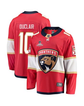 Florida Panthers Anthony Duclair 10 Home 2023 Stanley Cup Champions Breakaway Men Jersey - Red