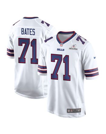 Ryan Bates 71 Buffalo Bills 2024 Divisional Patch Game Men Jersey - White