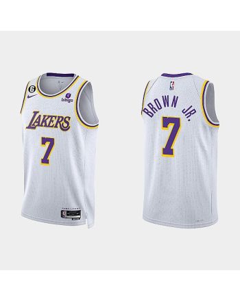 Los Angeles Lakers Troy Brown Jr. 7 2022-23 Association Edition White Men Jersey Swingman