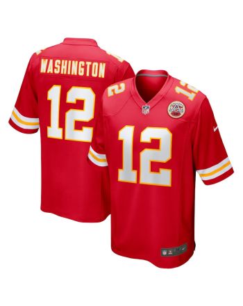 Montrell Washington 12 Kansas City Chiefs Game Men Jersey - Red