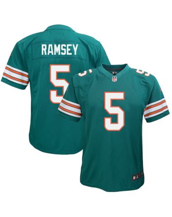 Jalen Ramsey 5 Miami Dolphins Alternate Game Youth Jersey - Aqua