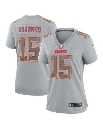 Patrick Mahomes 15 Kansas City Chiefs Women's Atmosphere Fashion Game Jersey - Gray