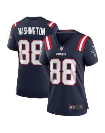 Scotty Washington 88 New England Patriots Game Women Jersey - Navy