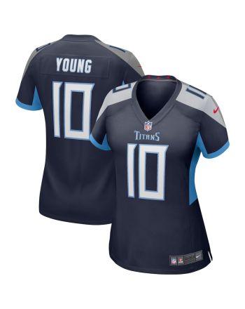 Vince Young 10 Tennessee Titans Women Game Retired Jersey - Navy