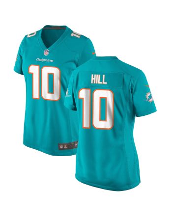 Tyreek Hill 10 Miami Dolphins Game Women Jersey - Aqua Jersey