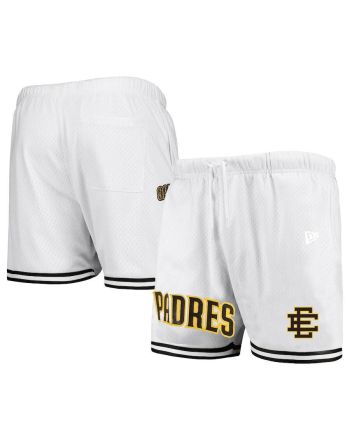 San Diego Padres Team Standard Men Mesh Shorts - White