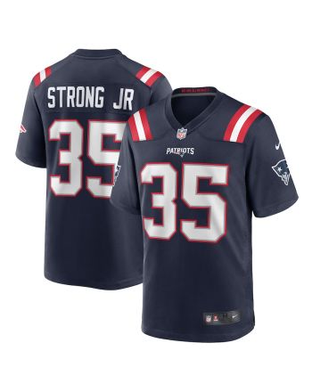 Pierre Strong Jr. New England Patriots Game Player Jersey - Navy