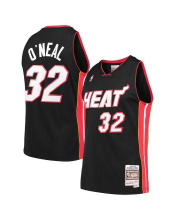 Shaquille O'Neal Miami Heat Mitchell & Ness Hardwood Classics Swingman Jersey - Black Jersey