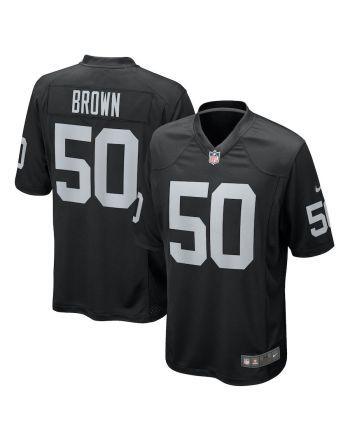 Jayon Brown 50 Las Vegas Raiders Game Jersey - Black