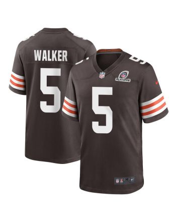 Anthony Walker 5 Cleveland Browns 2023 Playoffs Patch Game Men Jersey - Brown