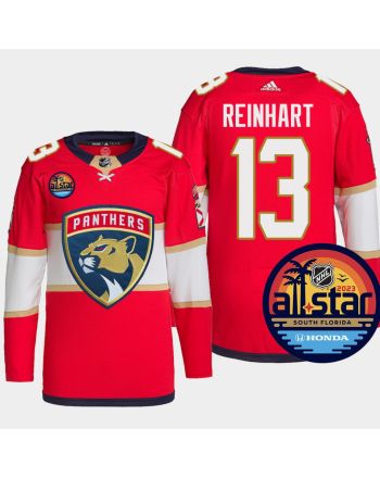 Sam Reinhart 13 Florida Panthers 2023 All-Star Game Jersey Red Equipment