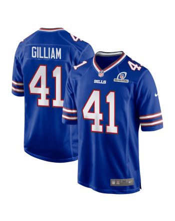 Reggie Gilliam 41 Buffalo Bills 2024 Divisional Patch Game Men Jersey - Royal