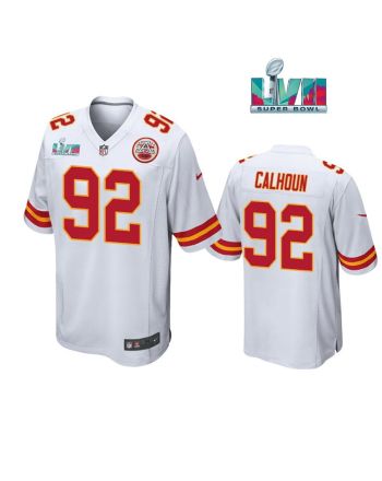 Shilique Calhoun 92 Kansas City Chiefs Super Bowl LVII White Men Game Jersey