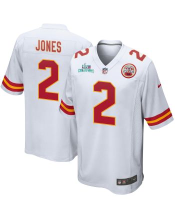 Ronald Jones 2 Kansas City Chiefs Super Bowl LVII Champions Men Game Jersey - White