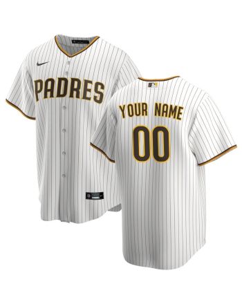 San Diego Padres Home Custom Men Jersey - White