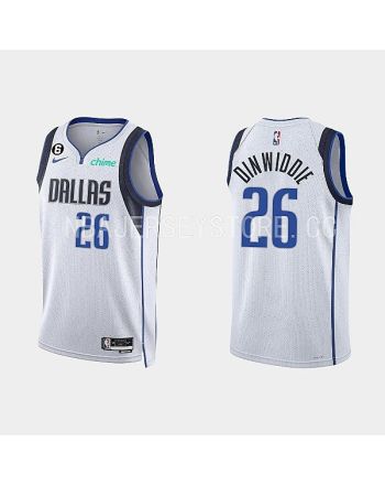 Dallas Mavericks Spencer Dinwiddie 26 2022-23 Association Edition White Men Jersey Swingman