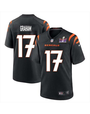 Shayne Graham 17 Cincinnati Bengals Super Bowl LVIII Men Home Limited Jersey - Black