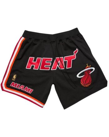 Miami Heat NBA Retro Shorts - Black