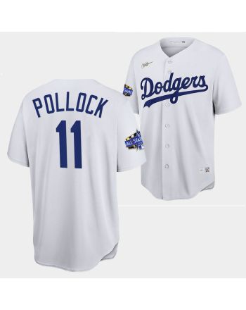 Los Angeles Dodgers A.J. Pollock White Jersey 11 2022-23 All-Star Uniform